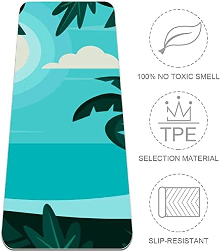 Siebzeh tropska plaža pejzaž Premium debeli Yoga Mat Eco Friendly gumeni zdravlje & amp; fitnes non Slip