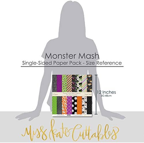 Paket uzorka - Monster Mash - Scrapbook Premium Specijalni papir Jednostrana 12 x12 kolekcija uključuje 16