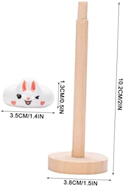 Amosfun 5 Postavlja Rabbit Chopstick Rest Home Décor Desktop Accessories Desktop Decor Spoon
