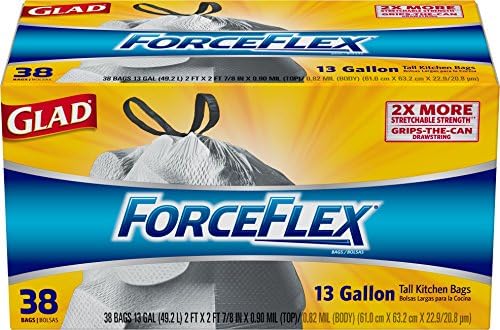 Glad Forceflex visoke kuhinjske posude za smeće - bez 13 galona - 38 brojeva