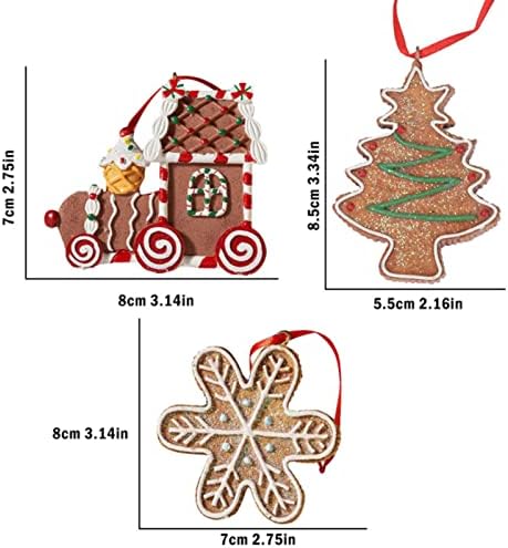 Božićne smole ukrase Božićna smola ukras minijaturni viseći ukrasi za ukrašavanje božićnog stabla kaskadno za