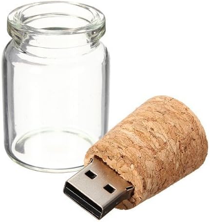 Plus + USB Flash Drive 8GB 10 pakovanja Drift Bottle Glass Transparent USB Memory Stick Vjenčanje poklon palac