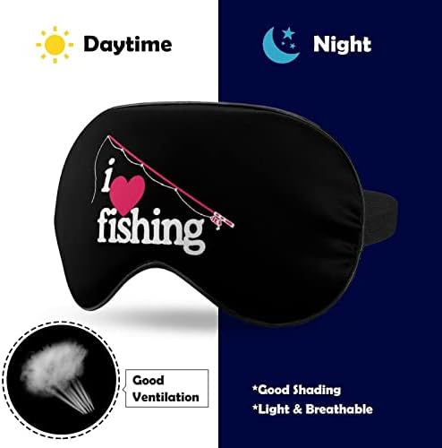 Volim ribolov mekana maska ​​za oči nalik efektivno sjenčanje slijepo-očiju udobna maska ​​za spavanje