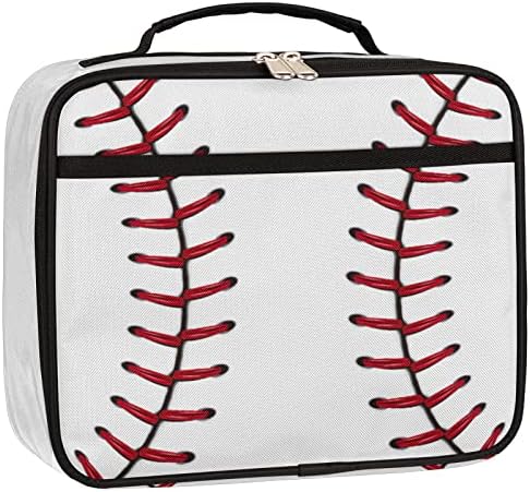 Sportska Bejzbol Dečija torba za ručak izolovana kutija za ručak Bejzbol čipkasta Print nepropusna