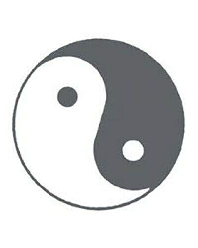 Kanji, yin yang, zmaj crni privremeni tetovaže od 10 tetovaža