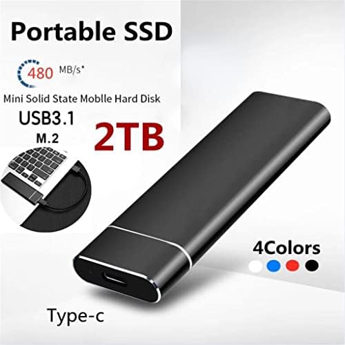 SDFGH SSD eksterni čvrsti disk USB 3.1 Tip C 500GB 1TB 2TB prenosivi SSD eksterni disk