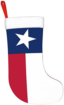 ZP-CCYF zastava Texas Božićne čarape za odmor Kamin Viseći čarapa Xmas Čarape Klasični ukras