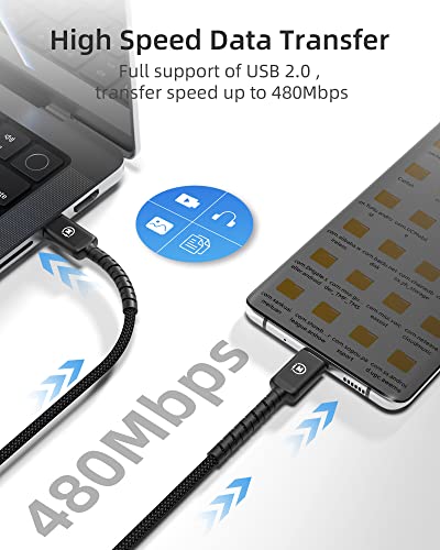 USB C kabl 100W, 2 pakovanje 6,6ft Brzo punjenje Tip C u TIP CABLE, USB-C Cord za Macbook Pro, iPad Pro,