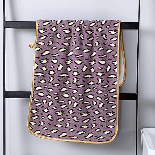 RTBBYU Leopard Print Sklopivi ručnik za kupanje za odrasle kuhinjske kuhinje za suđe mikrovlakuju upijaju