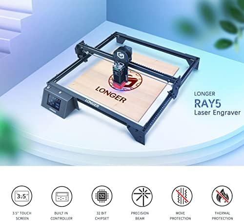 Xixian laserski graver, Ray5 5W Laser Engraver Eye Zaštita od očiju 400x400mm Rezbarenje Ultrafine