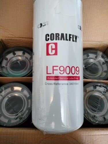6 Zamjenski fit za Fleetguard LF9009 Filter za ulje / lube Cummins 3401544 Coralfly