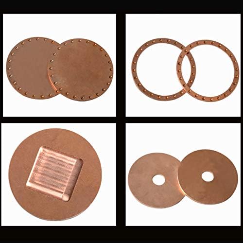 Čelična ploča, metali okrugli lim, čelični lim, čisti Bakarni disk Lim okrugla kružna zaptivna ploča kružna za CNC sirovine za obradu metala Debljina 0,8 mm, Prečnik 3.9/5.9/7.9 inč, 0. 8X200mm ( veličina : 0.8 X