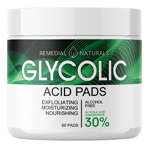 Jastučići za obnavljanje površine glikolne kiseline za lice i tijelo - 30% piling lica-vitamini B5 C E, zeleni
