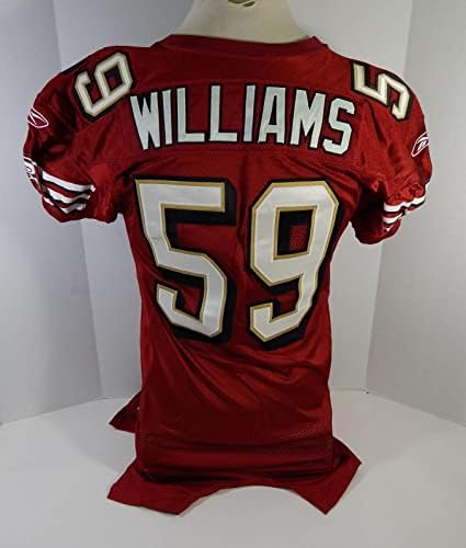 2005 San Francisco 49ers Williams 59 Igra izdana Crveni dres 44 DP23386 - Neintred NFL igra