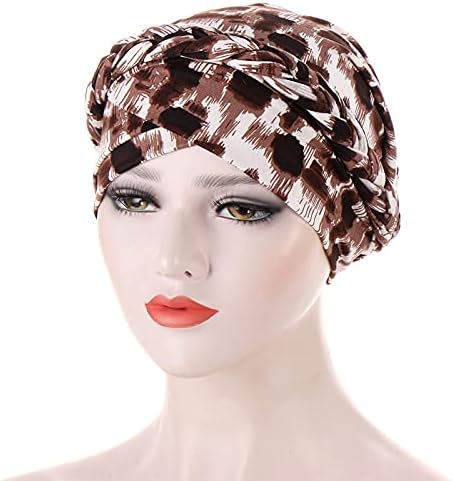 Ženska Slouchy Beanie šešir modni Turban Headwrap cvijet Print Hemo Beanies Vintage pletena pokrivala za glavu