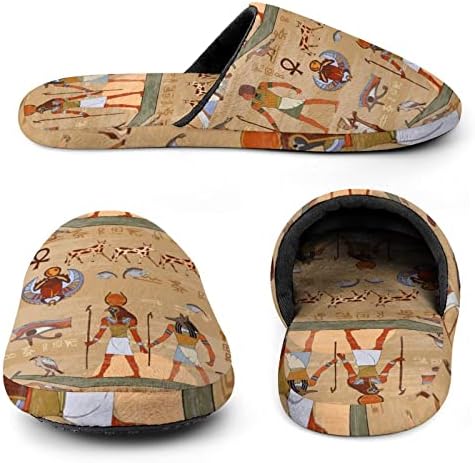 WEEDKEYCAT egipatski hijeroglifi i faraoni muške memorijske pjene Spa papuče lagane meke udobne kućne