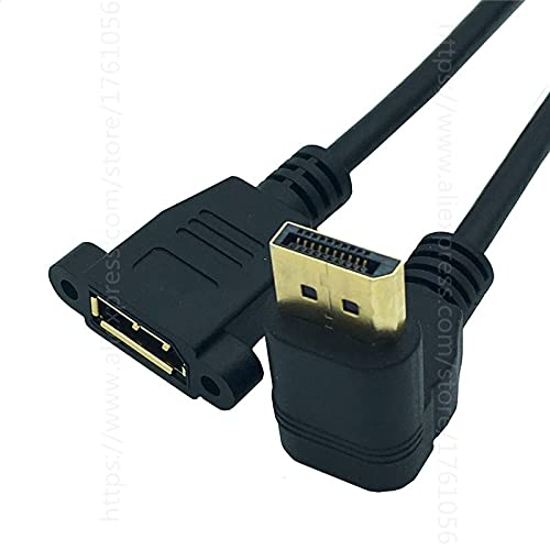 DP DisplayPort produžni kabel za montiranje - Displayport desni ugao za DisplayPort - 90 stepeni muški za