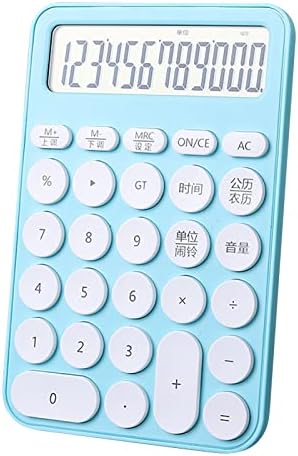 LUWSLDIRR uredski kalkulator za višekratnu upotrebu 12 cifara elektronički kalkulator sa alarmnim kalendarom -Slip