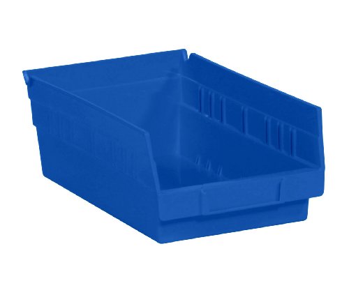 Aviditi police za skladištenje plastike Nestable, 11-5 / 8 x 6-5 / 8 x 4 inča, plave, pakovanje