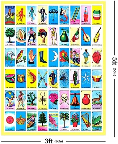 Meksički Party Tema Loteria pozadina 3 x 5 ft lutrija kartica fotografija slika Meksički Bingo slike odrasle