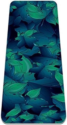 Siebzeh tamno zeleni listovi pozadina Premium debeli Yoga Mat Eco Friendly gumeni zdravlje & amp; fitnes