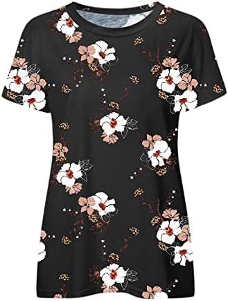 Odjeća s kratkim rukavima pamučna grafička casual bluza majica za žensku bluzu jesen ljetne djevojke