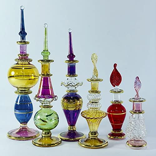 Egipatske parfemske boce, staklene boce od geniranih boca na veliko set od 6 minijaturnih boca