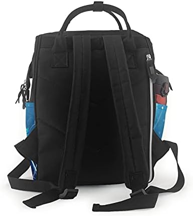 Slatka morska životinja manate za višenamjenski ruksak ruksak ruksaka za laptop nošenje ruksaka za putni