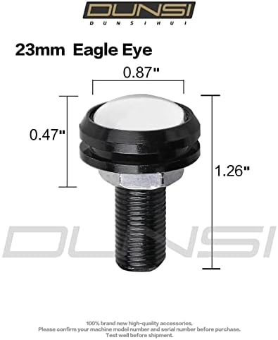 DUNSIHUI 9W Eagle Eye LED lampa, 6500k Xenon Bijela 12v 23MM LED Eagle Eye lampa za automobil