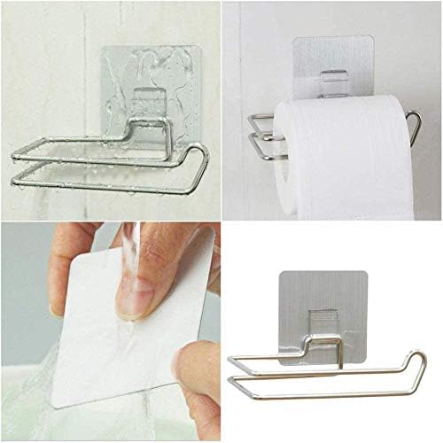 Držač ručnika za ručnike ZLDXDP izrađen od nehrđajućeg čelika s poliranim srebrnim i papirnim dizajnom za kupaonicu