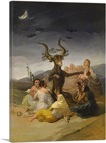 ARTCANVAS Witches 'Sabbath 1798 Canvas Art Print Francisco De Goya - 26 x 18
