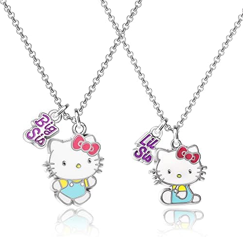 SALLY ROSE Hello Kitty ogrlica velika Sis i mala Sis Set-velika sestra ogrlice za malu sestru