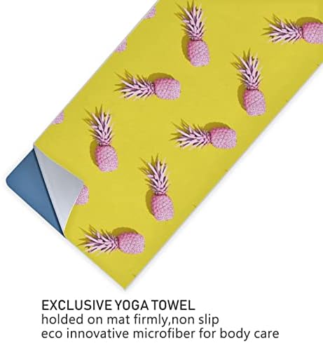 Pokrivač cestenterna joga tropsko-havajska-ananas-ružičasta joga ručnik joga mat ručnik