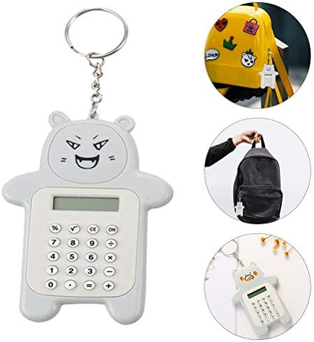Doitool 3 kom. Lijep kalkulator Privjesak za ključeve modne ključeve mini kalkulator praktični alat