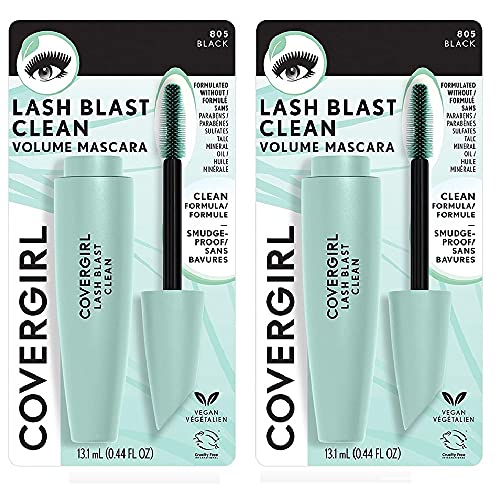 Pakovanje od 2 Covergirl Lash Blast Clean Volume maskare, Crna 805