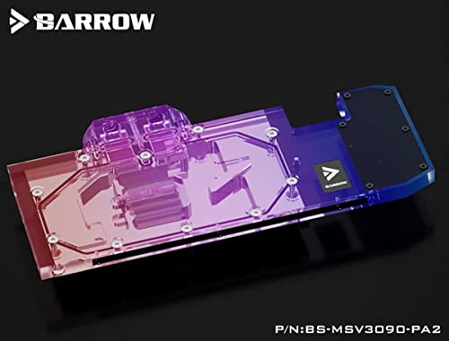 Barrow GPU vodeni blok za MSI RTX 3090 ventus v2, argb, nikal / pleksi