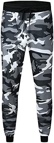 Qvkarw muške camo jogger hlače kamuflaže na otvorenom planinarenje Sport Slim Fit pantalone nacrtavanje casual