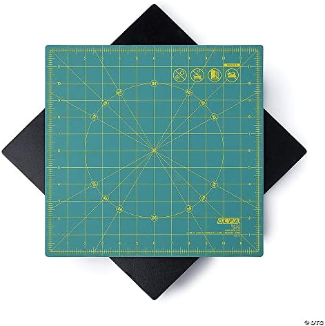 OLFA rotirajuća mat za rezanje - 12 x 12 | Plastika - zelena | Paket od 1