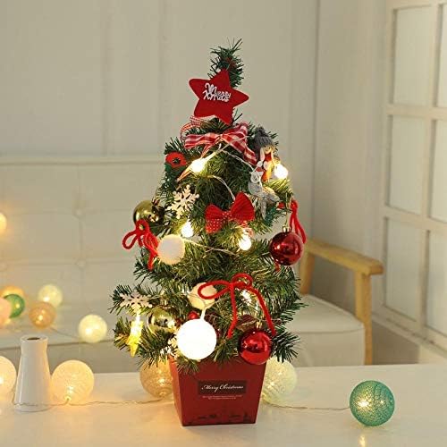 XDDAIS božićne stolove Malo ukrasno stablo koje šalje obojene svetlove užarene stablo Božićni ukrasni pokloni.