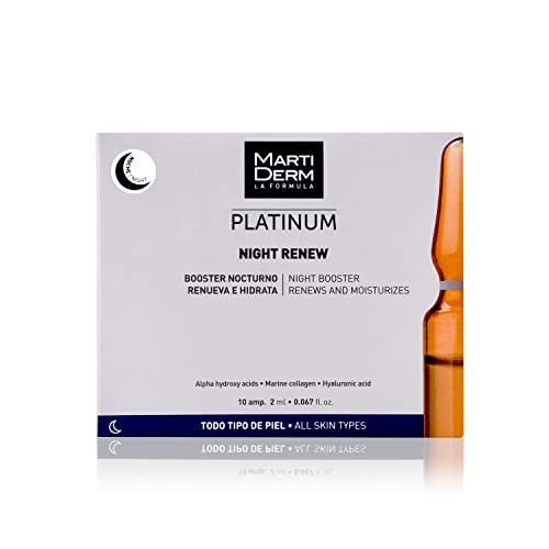 Martiderm Night Reampula za žene i muškarce sa alfa hidroksi kiselinama, morskim kolagenom, hijaluronskom