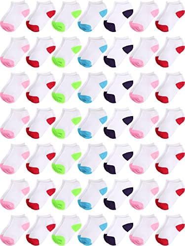 Foaincore 100 Pari Dječijih Niskorezanih Atletskih Čarapa Za Gležnjeve Bulk, Toddler No Show Socks