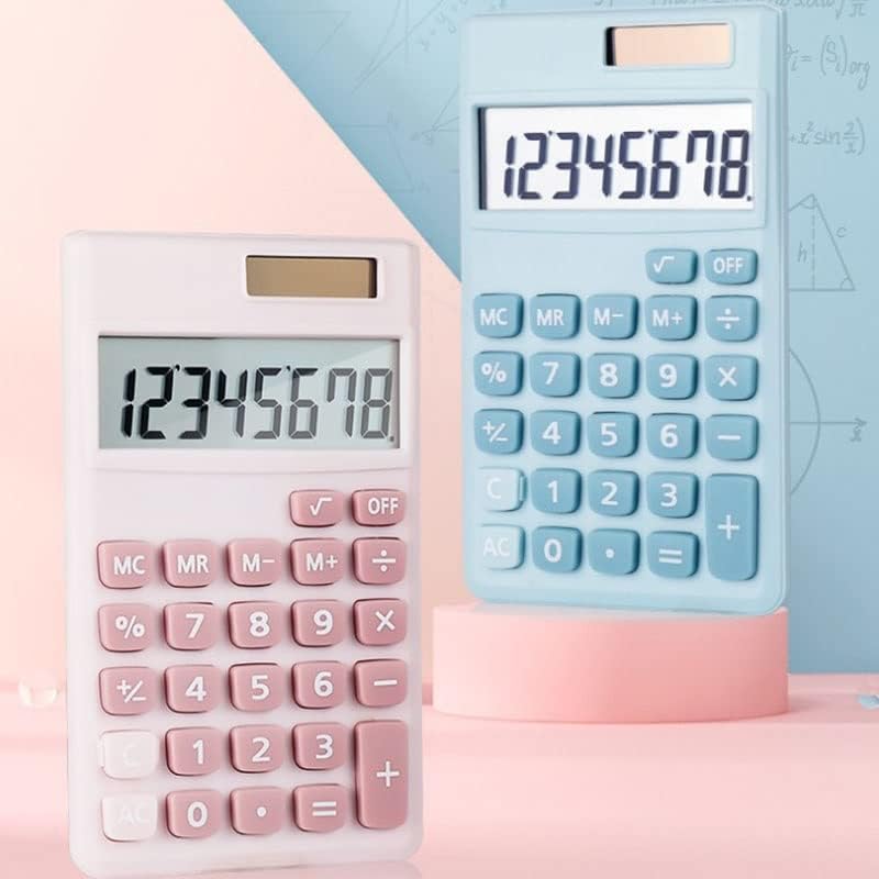 SDFGH crtani mini kalkulator Creative Candy Color Mali prijenosni kalkulator učenje uredskog kalkulatora silikonskih