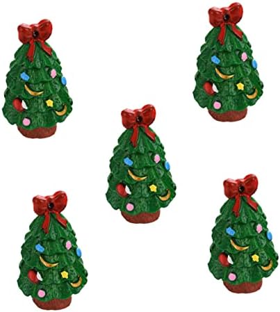 Nolitoy 5pcs Mini smoli dijelovi ključa snežni ukrasi za snježne globuse Ornamenta za božićne gubenje,