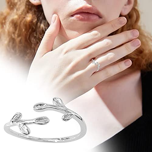2023 NOVO Mladi list ring modni jednostavan delikatni dizajn ženski prsten pogodan za sve prilike Chunky