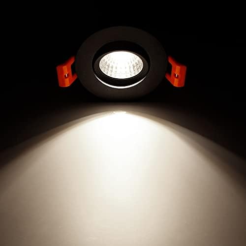 2inch LED Ugradna plafonska lampa, 3W dimabilna LED Downlight, prirodno Bijela 4000K, 60 ugao snopa COB Ugradna