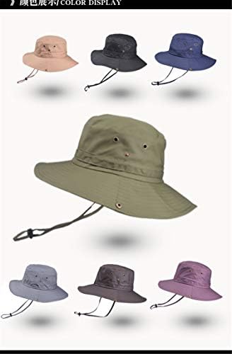 Andongnywell Unisex Boonie šešir šeširi za ribolov na otvorenom za žene i muškarce šešir sa širokim obodom