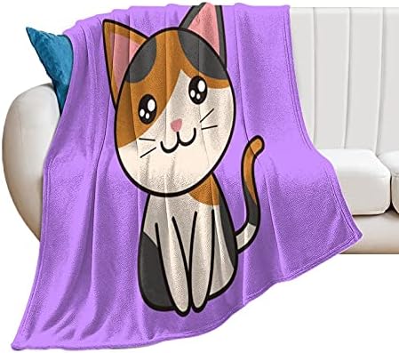 30x40 slatka Anti-piling Anti-alergijski flanel meka deka Art dizajn Cartoon slatka Pet mačka baca za