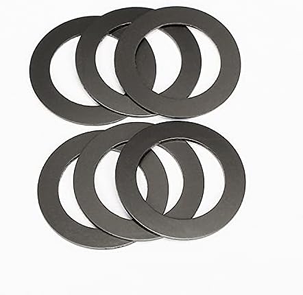 64pcs 12,5 mm od 4,3 mm Unutarnjih dia brtva crna grafitna najlonska plastična perilica prsten krug ultra tanki ravni jastučić 0,15-1 debljine -