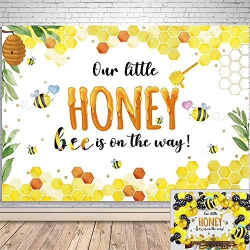 Honey Bee Baby Tuš Dekoracije Pozadina, Naš Mali Honey Bee Boy Djevojka Pčela Tematske Dekoracije