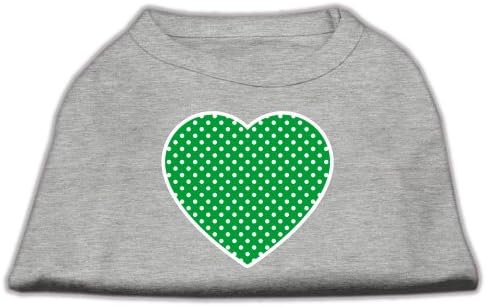 Mirage Pet proizvodi Zelena švicarska majica za ispis srca, velika, crvena